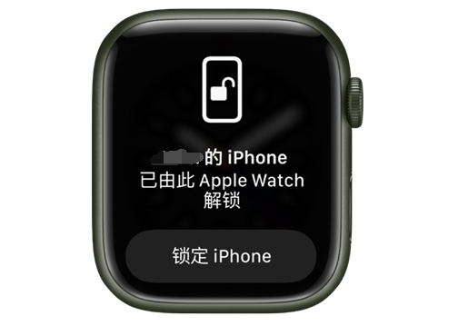 彬村山华侨农场苹果手机维修分享用 AppleWatch 解锁配备面容 ID 的 iPhone方法 