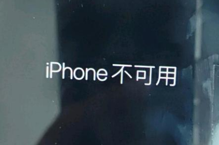 彬村山华侨农场苹果服务网点分享锁屏界面显示“iPhone 不可用”如何解决 